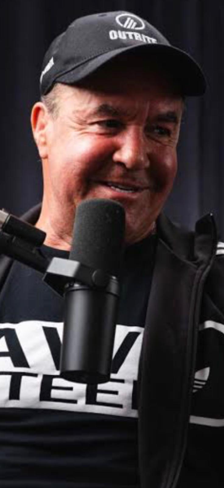 Jeff Fenech speaking at a podcast interview